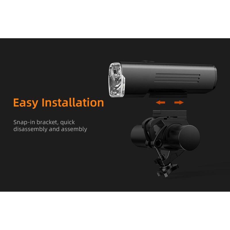 SUPERFIRE BL12 1300LM predné svetlo na bicykel USB dobíjacie 4800mAh LED svetlomet na bicykel