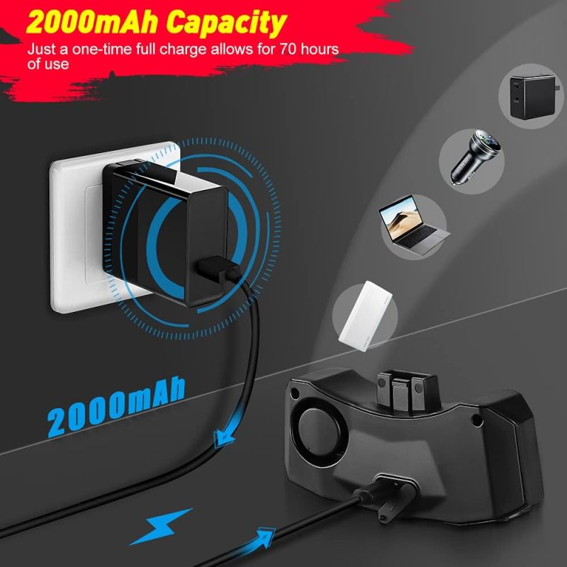 Inteligentné zadné svetlo na bicykel so smerovkami, alarmom, klaksónom a automatickým brzdovým svetlom 5v1.
