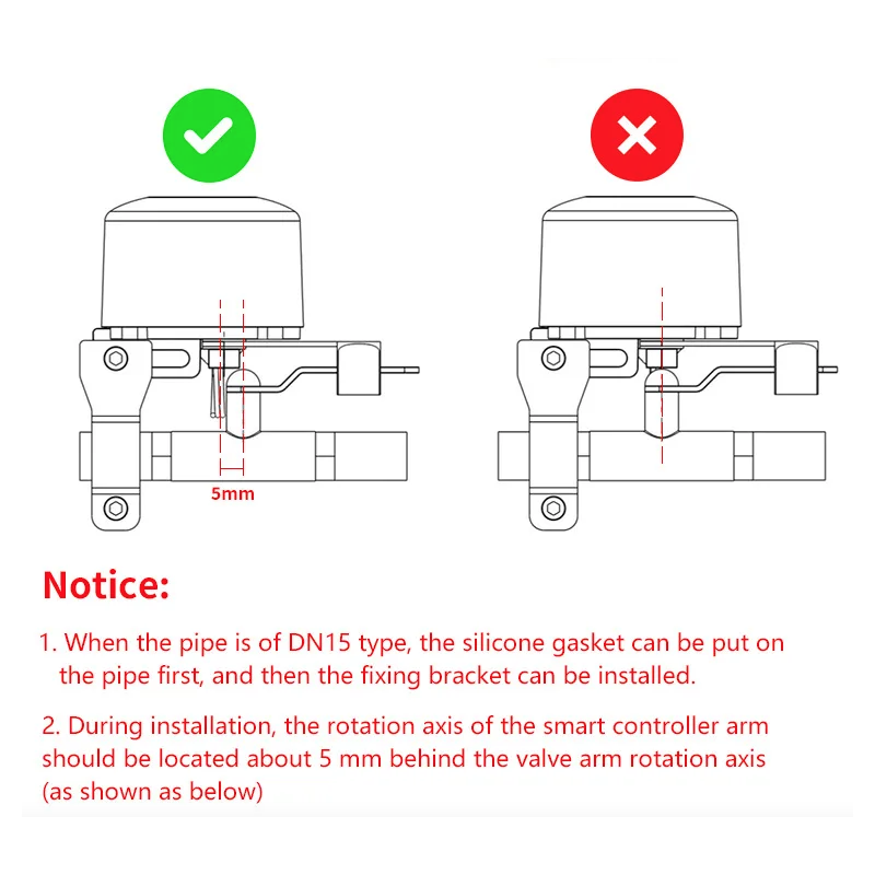 Tuya WiFi Inteligentný ventil pre vodu/plyn | Diaľkové ovládanie | Automatické vypínanie | Smart Home