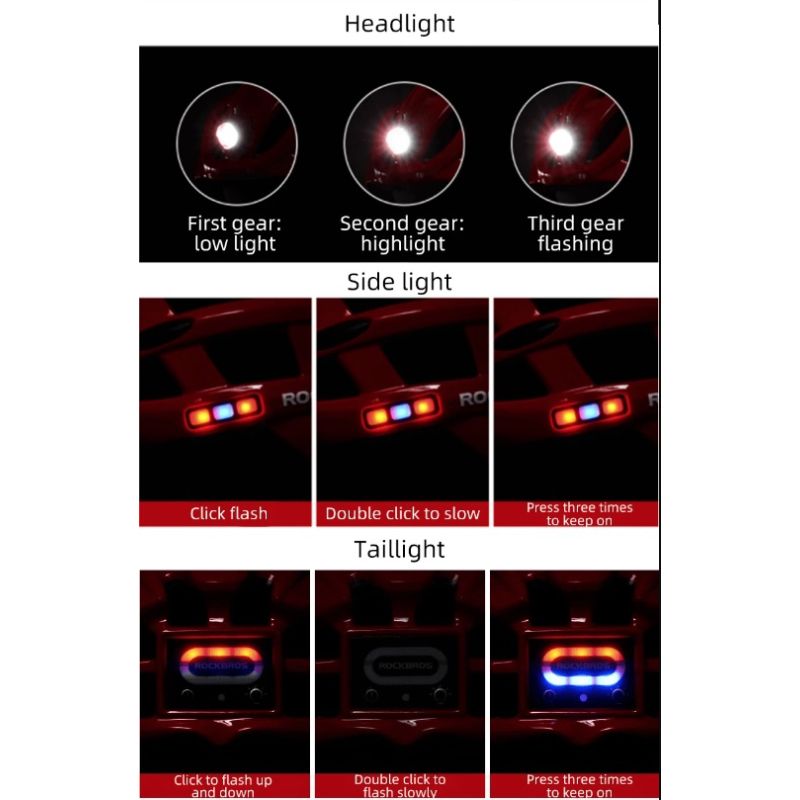 ROCKBROS ľahká cyklistická prilba USB nabíjanie integrované osvetlenie ochrana proti hmyzu ultraľahká prilba