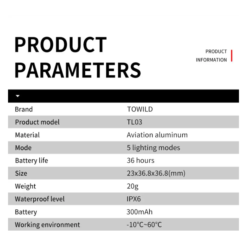 TOWILD TL03 bicykel inteligentné svetlo s automatickou detekciou bŕzd a LED zadné svetlo pre cyklistickú bezpečnosť