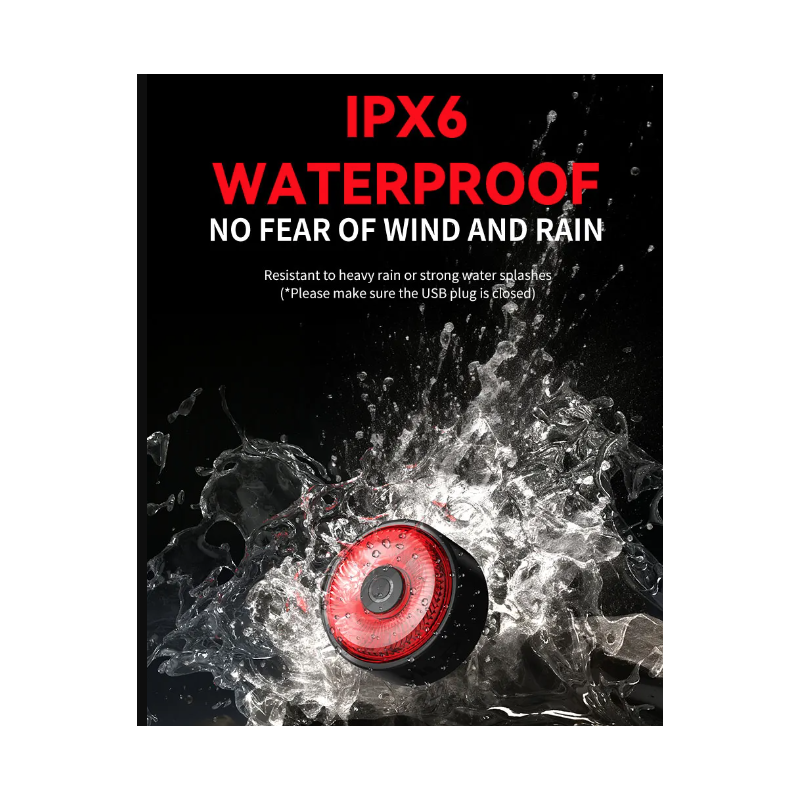 TOWILD TL03 bicykel inteligentné svetlo s automatickou detekciou bŕzd a LED zadné svetlo pre cyklistickú bezpečnosť