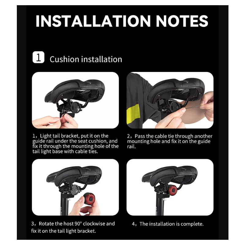 TOWILD TL03 bicykel inteligentné svetlo s automatickou detekciou bŕzd a LED zadné svetlo pre cyklistickú bezpečnosť