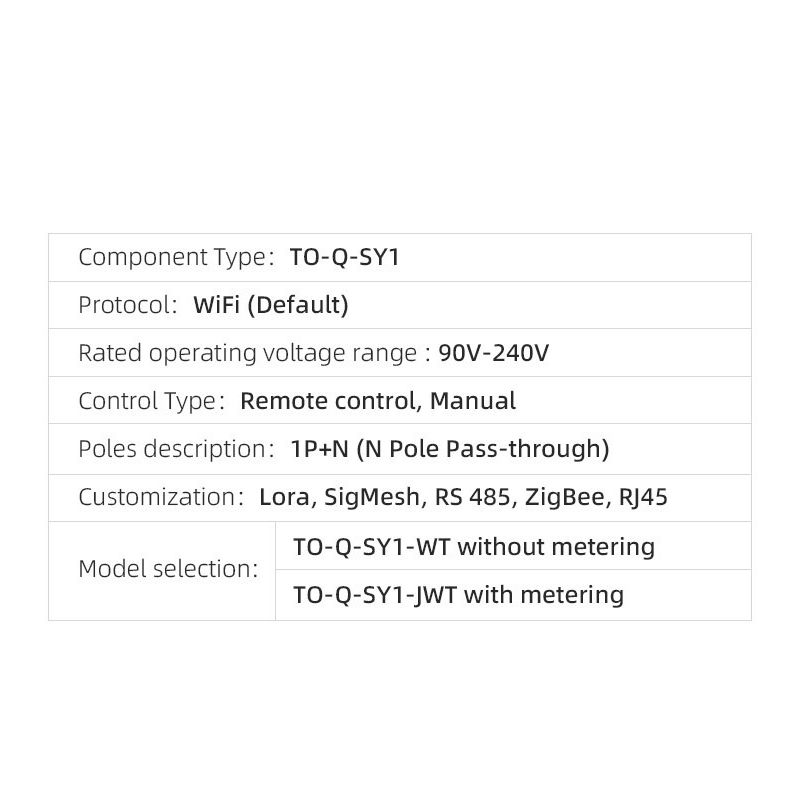TUYA WiFi Smart Istič TONGOU 63A DIN lišta - Diaľkové ovládanie cez Aplikáciu pre Domov