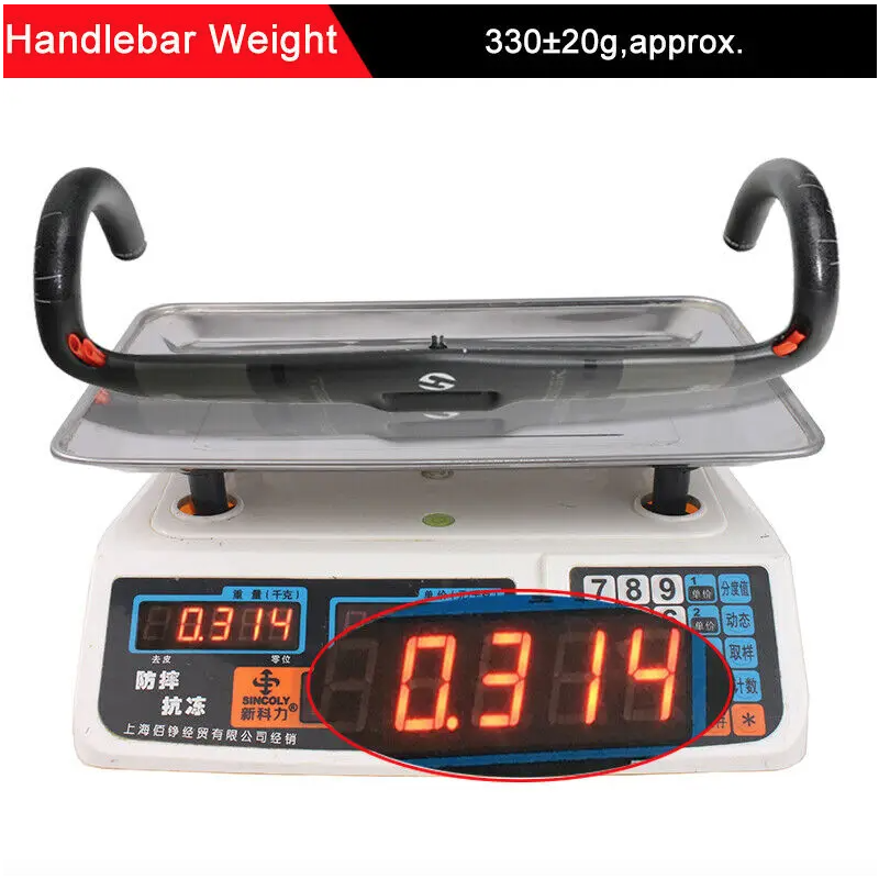 TOSEEK karbónové riadidlá 400mm 31.8mm na cestný bicykel integrované aerodynamické vnútorné vedenie káblov