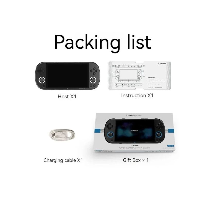 Vrecková herná konzola Trimui Smart Pro Retro Arkádová konzola 4,96-palcová HD IPS obrazovka Dlhá výdrž batérie