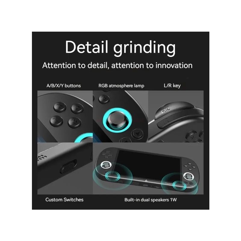 Vrecková herná konzola Trimui Smart Pro Retro Arkádová konzola 4,96-palcová HD IPS obrazovka Dlhá výdrž batérie