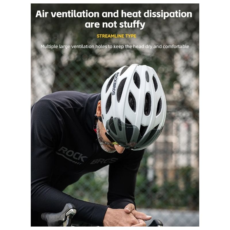 ROCKBROS cyklistická prilba ultraľahký dizajn EPS bezpečnosť cyklistov priedušná integrálne tvarovaná prilba