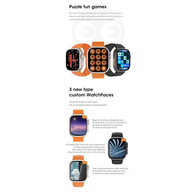 Inteligentné hodinky Ultra 9 49 mm s Bluetooth volaním, NFC, GPS, kompasom, IP68 pre Slovensko