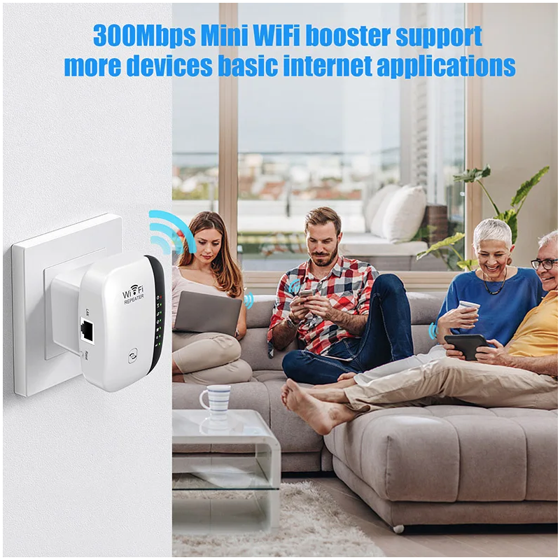 Wifi extender 300Mbps pre Smart TV | Spoľahlivý zosilňovač siete pre silný Wifi signál cez steny