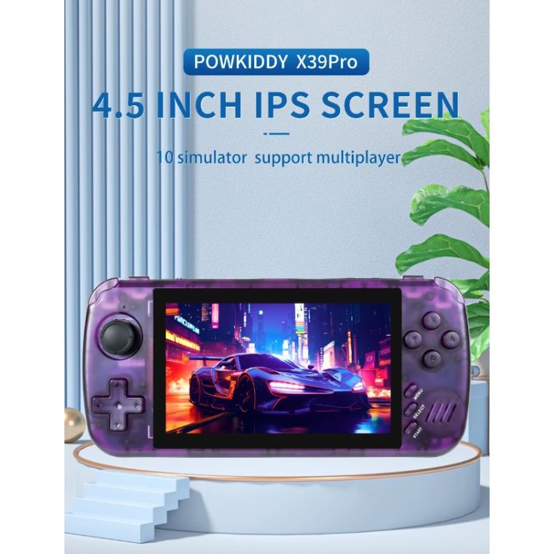 POWKIDDY X39pro prenosná herná konzola 4.3 palcová IPS podpora PS1 klasické hry neobmedzená prenosná zábava