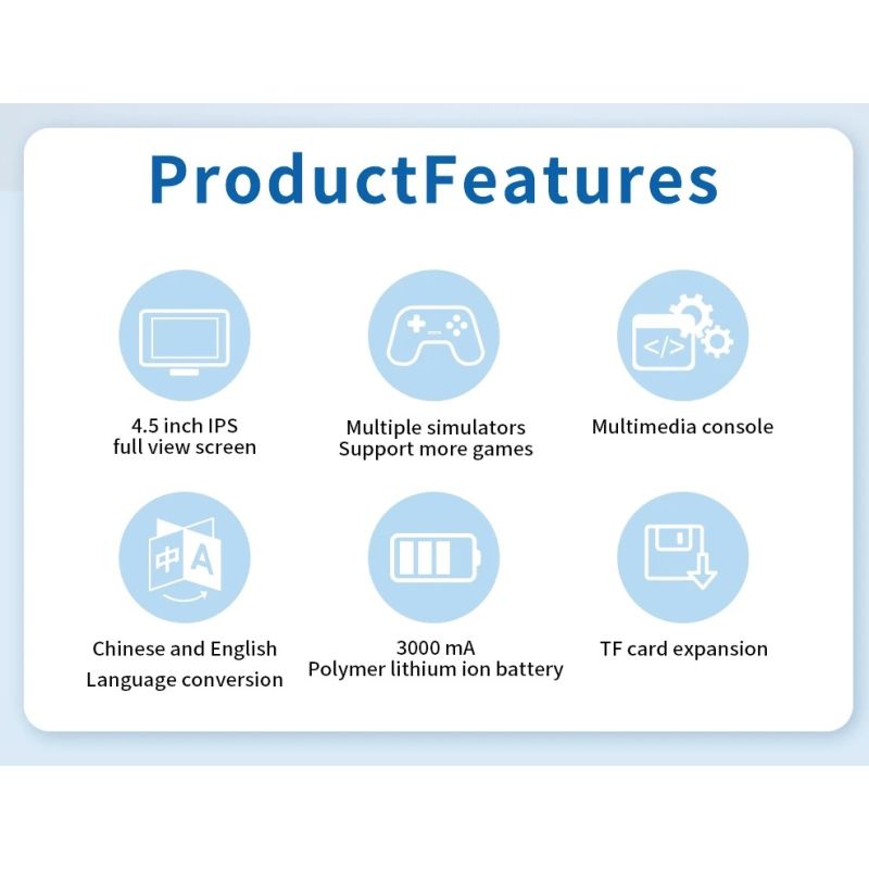 POWKIDDY X39pro prenosná herná konzola 4.3 palcová IPS podpora PS1 klasické hry neobmedzená prenosná zábava