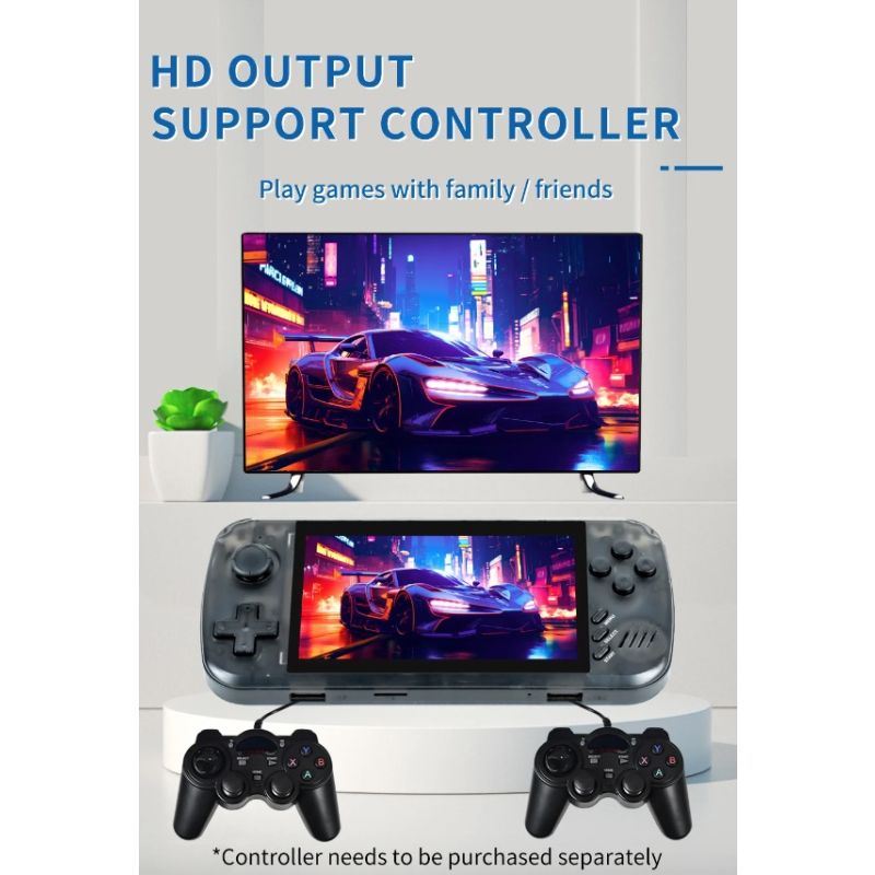 POWKIDDY X39pro prenosná herná konzola 4.3 palcová IPS podpora PS1 klasické hry neobmedzená prenosná zábava