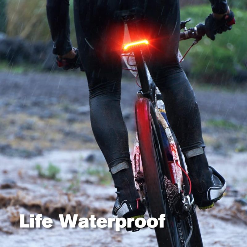 Meilan X5 Inteligentné zadné svetlo na bicykel so smerovkami, automatickou brzdou. USB nabíjateľné pre bezpečnú cyklistiku.