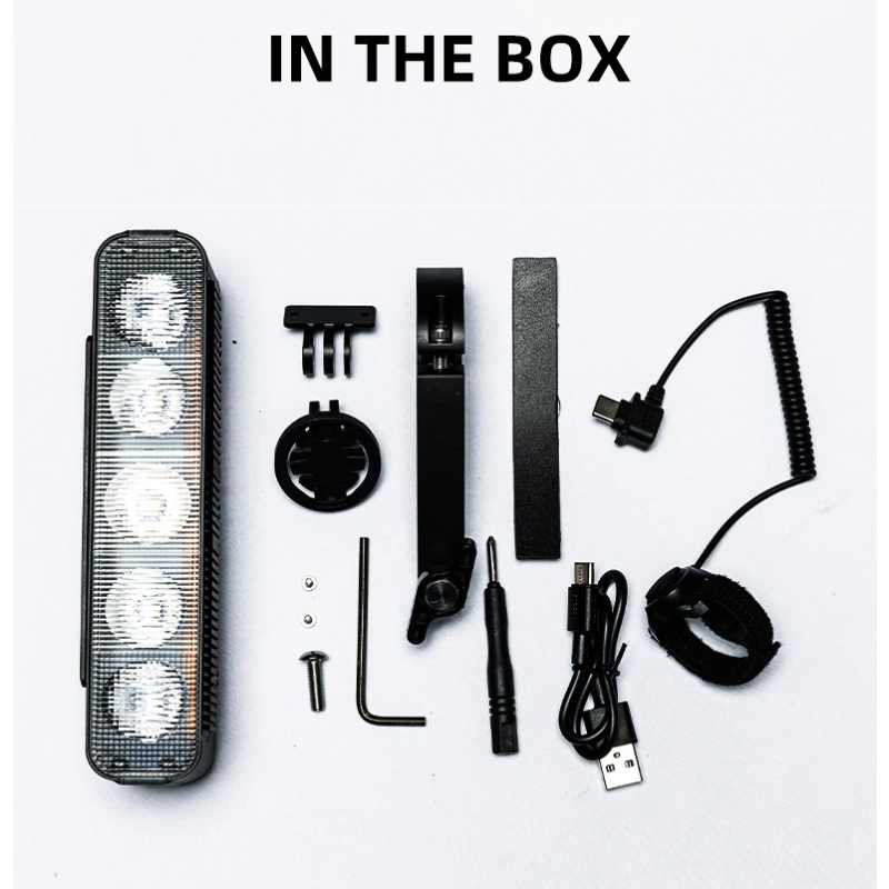 XOSS XL3000 svetlo na bicykel 3000 lúmenov vodotesné 10 režimov káblový spínač TypeC nabíjateľné bezpečnosť