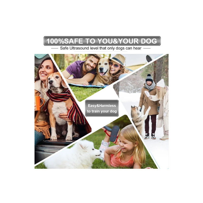 Univerzálny Ultrazvukový Odpudzovač Psov s LED Baterkou Bezpečná Úprava Správania a Prevencia Štekania