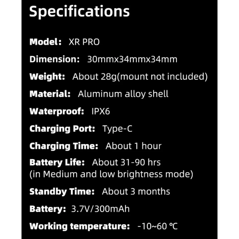 Zadné svetlo na bicykel XOSS XR Pro inteligentná detekcia bŕzd LED nabíjanie vodotesné príslušenstvo