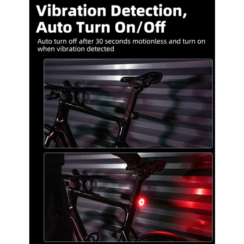 Zadné svetlo na bicykel XOSS XR Pro inteligentná detekcia bŕzd LED nabíjanie vodotesné príslušenstvo
