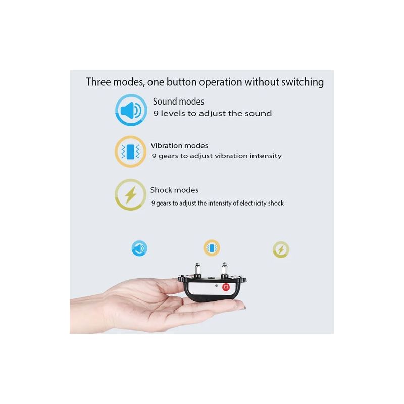 Bezdrôtový Elektronický Ohradník inteligentné zariadenie na výcvik psov ergonomický obojok farebný displej