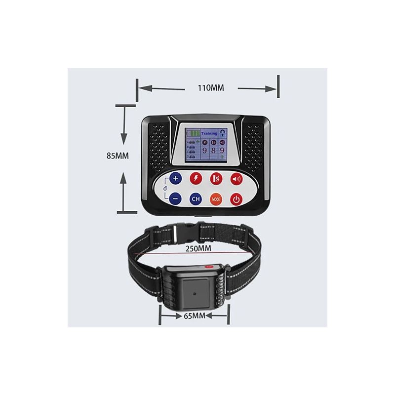Bezdrôtový Elektronický Ohradník inteligentné zariadenie na výcvik psov ergonomický obojok farebný displej