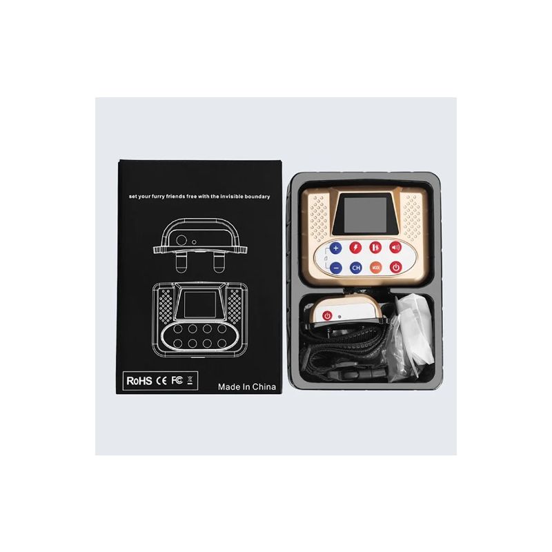 Bezdrôtový Elektronický Ohradník inteligentné zariadenie na výcvik psov ergonomický obojok farebný displej