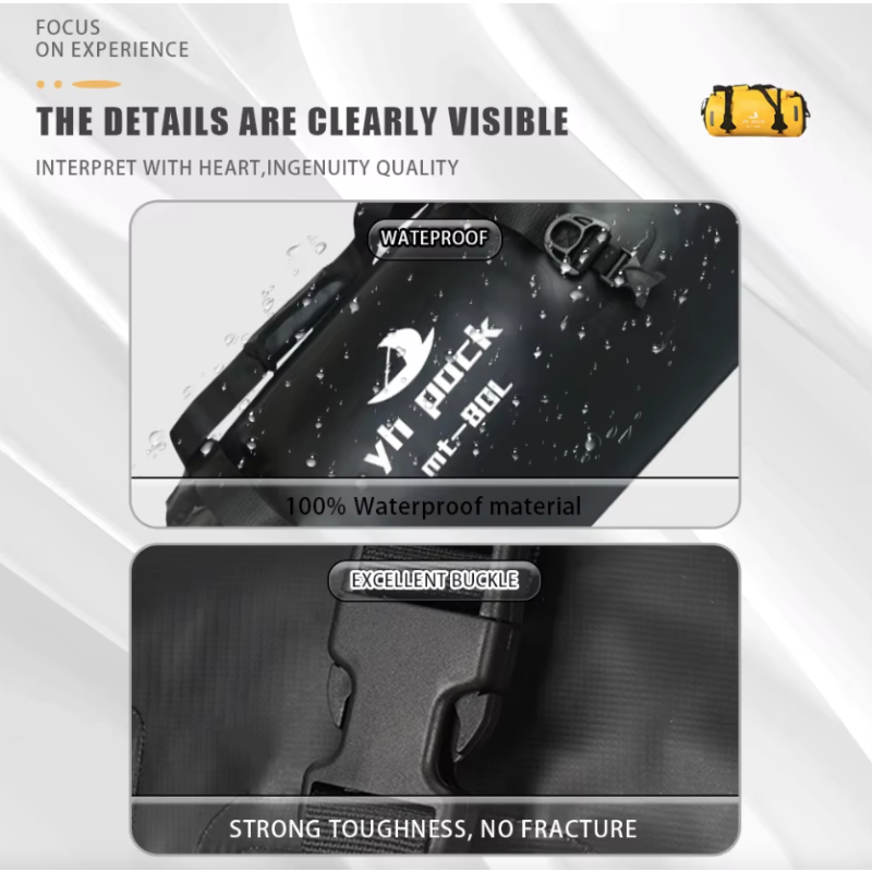 Motocyklová Taška 40L/80L Vodotesná Sedlová Taška na Bicykel MTB Zadný Nosič Batoh Jazda na Motocykli Turistika Kufra PVC 500D