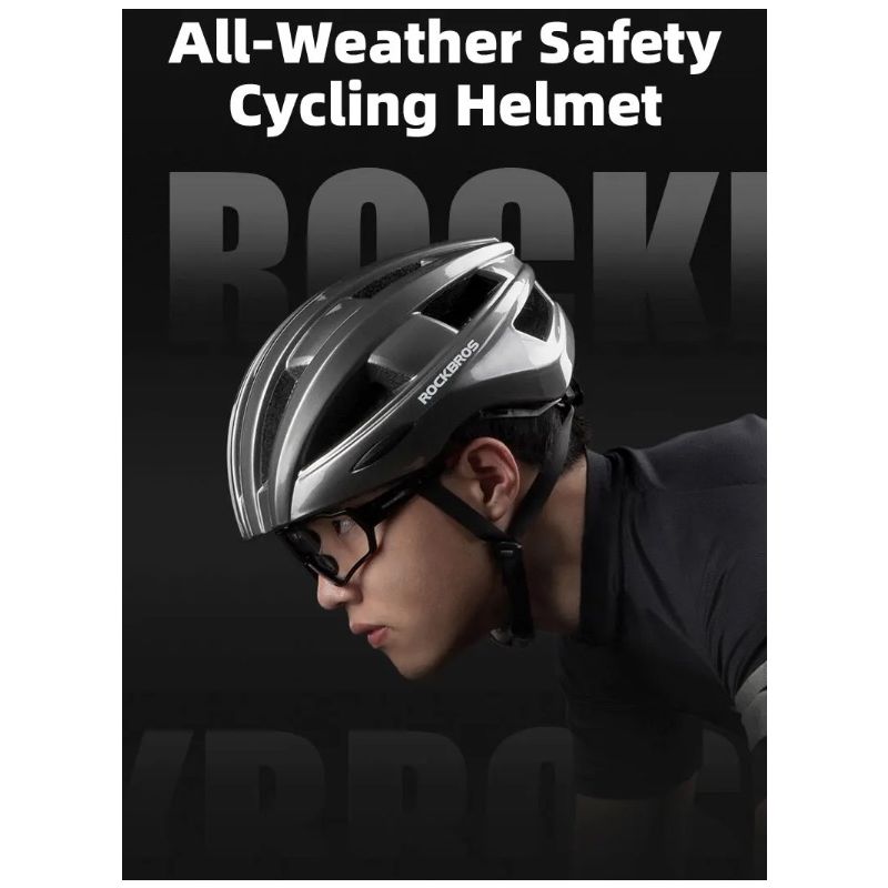 ROCKBROS ultraľahká cyklistická prilba s LED zadným svetlom vodeodolná MTB prilba cyklistické pohodlie