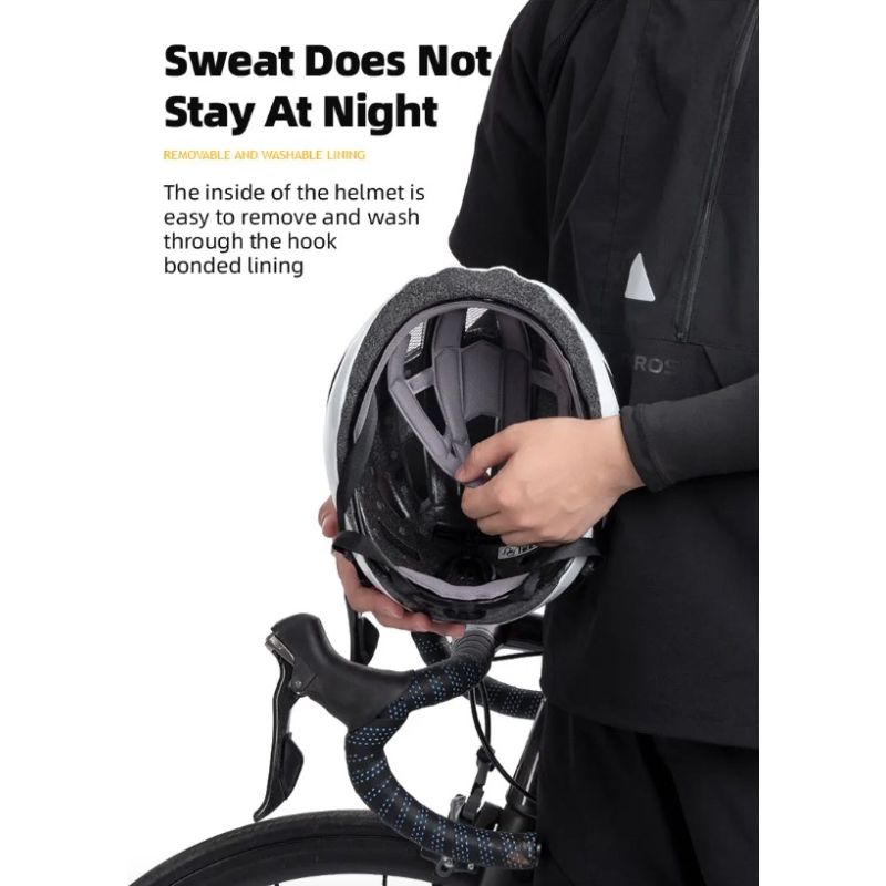 ROCKBROS ultraľahká cyklistická prilba s LED zadným svetlom vodeodolná MTB prilba cyklistické pohodlie