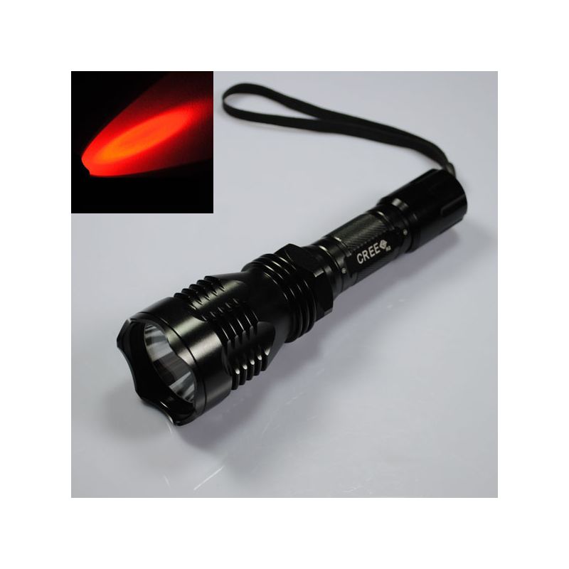 Unikátnyfire HS-802 outdoorová LED baterka červené svetlo odolný hliník ideálna pre horolezectvo pod 19,99 eur