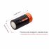 Nabíjateľná 16340 650mAh Micro USB Li-ion batéria Ekologická batéria pre elektronické zariadenia