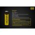 Spoľahlivá nabíjateľná batéria Nitecore 18650 NL1826 2600mAh ideálna pre outdoorové a kempingové vybavenie