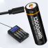 BESTON 18650 dobíjacia lítiová batéria 3.7V 3500mAh vysoká kapacita Micro USB pre spoľahlivé úložisko energie