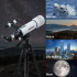 Bossdun teleskop 333X zväčšenie astronomický teleskop pre deti na pozorovanie hviezd a mesiaca 70 mm objektív