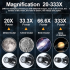 Bossdun teleskop 333X zväčšenie astronomický teleskop pre deti na pozorovanie hviezd a mesiaca 70 mm objektív