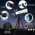 Bossdun teleskop 333X zväčšenie astronomický teleskop pre deti na pozorovanie hviezd a mesiaca 70 mm objektív