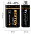 Beston 9V batéria 1000mAh lítiová micro USB nabíjateľná batéria pre RC modely ekologická voľba