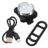 Cenovo dostupné USB nabíjateľné svetlo na bicykel HJ-030 3 LED bezpečnosť a viditeľnosť pre nočné jazdy