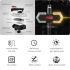 CarryBright CBX4 smerovka na bicykel s klaksónom LED svetlo USB nabíjanie cyklistické doplnky pre bezpečné jazdy