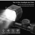 Bicycle Headlight Horn 2-In-1 mtb Bike Near And Far Lights 2/4 Lamp Beaded Wire Control Bell Horn Bike Accessories