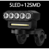 USB nabíjacie predné svetlo na bicykel s 120dB klaksónom a vodotesným dizajnom pre bezpečnosť a viditeľnosť