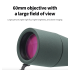 25-75x60 Zoom Spotting Scope Objektív ED Výkonný monokulárny ďalekohľad Bak4 s hranolom na pozorovanie vtákov pri kempovaní
