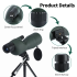 25-75x60 Zoom Spotting Scope Objektív ED Výkonný monokulárny ďalekohľad Bak4 s hranolom na pozorovanie vtákov pri kempovaní