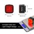 Enfitnix Cubelite III inteligentné zadné svetlo LED 30 lumenov USB nabíjanie bezpečnosť na bicykli viditeľnosť