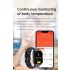 E500 Inteligentné hodinky s glukózou v krvi Pánske EKG monitor krvného tlaku Telesná teplota Inteligentné hodinky IP68 Vodotesný fitness sledovac