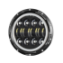 7-palcový motocyklový LED svetlomet Beam DRL Blinker pre Harley Jeep Wrangler 75W IP67 6000K svetlo
