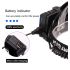 Svetlomet XHP70 8000LM USB nabíjateľný IPX5 vodotesný pre rybolov a kemping s 18650 batériou a režimami svetla