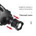 Svetlomet XHP70 8000LM USB nabíjateľný IPX5 vodotesný pre rybolov a kemping s 18650 batériou a režimami svetla