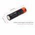 DoublePow 14500 750mAh ekologická batéria s LED indikátorom Micro USB nabíjateľná 3.7V Li-ion batéria na kempovanie