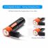 DoublePow 14500 750mAh ekologická batéria s LED indikátorom Micro USB nabíjateľná 3.7V Li-ion batéria na kempovanie