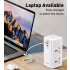 LDNIO Veža Power Strip 70W USB-C Nabíjacia Stanica. Kompaktná Kocka s 4 Zásuvkami & Prepäťovou Ochranou!